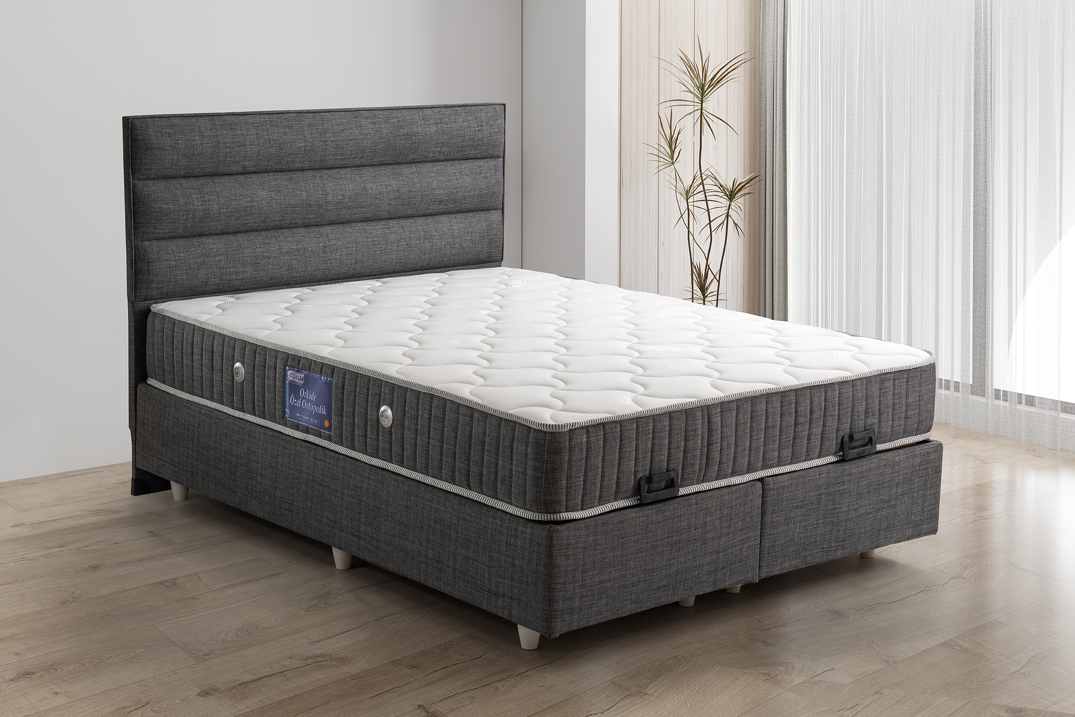 Silver Comfort Gri Yatak Seti